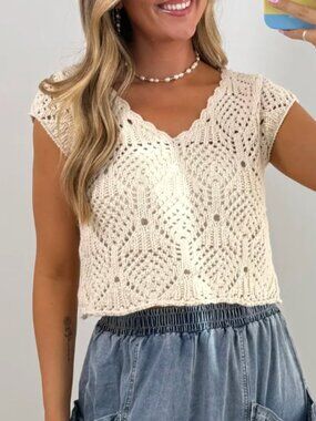 By Together Crochet Top
